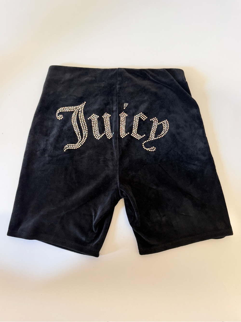 Juicy Couture Black biker Shorts velour